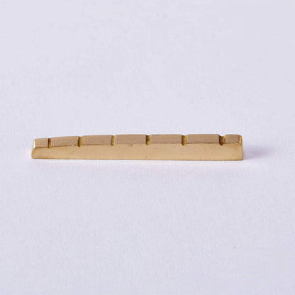 Brass Nut for ST and LP Electric Guitars 43mm Pre-Slotted Guyker 