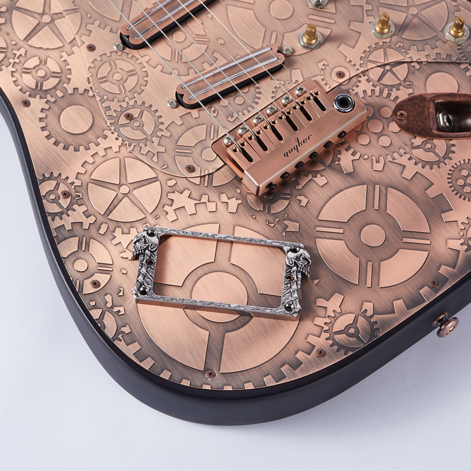 A versatile and durable pickup frame designed for electric guitars.