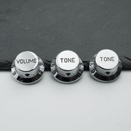 CKB032 Pomo de control de aleación de aluminio Diámetro 6.3 para guitarra y bajo