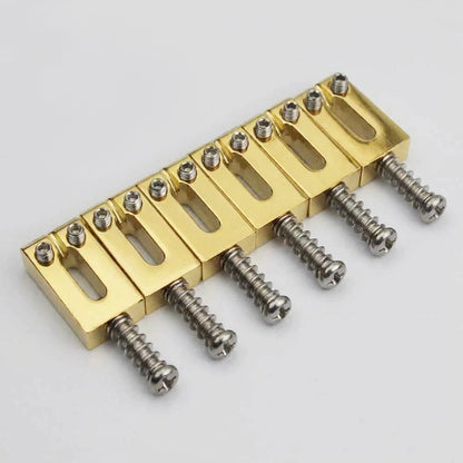 CNC-XD 10.5/10.8MM Guitar Tremolo Bridge Brass Saddles With Chrome Or Black Screws