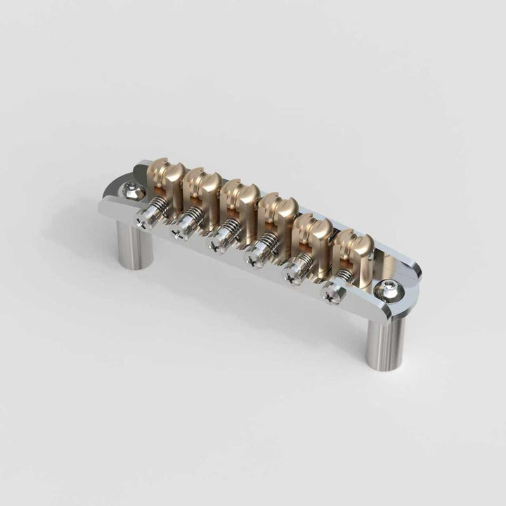 CNC Aluminum 6 String Guitar Bridge Roller Bridge For Jazzmaster 9.5/7.25" Radius Guyker