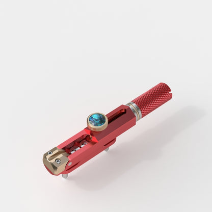 CNC Aluminum Alloy Headless Guitar Bridge with Brass Saddles Guyker