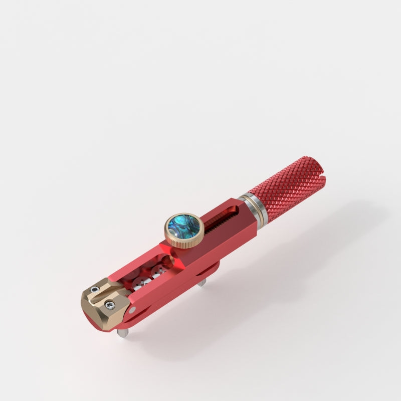 CNC Aluminum Alloy Headless Guitar Bridge with Brass Saddles Guyker