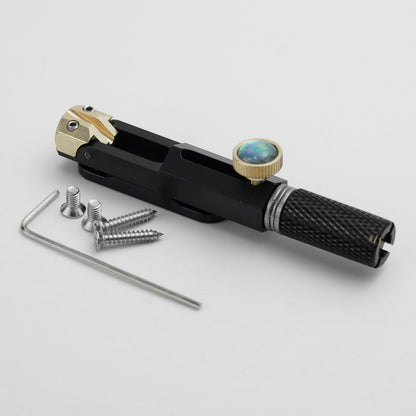 CNC Aluminum Alloy Headless Guitar Bridge with Brass Saddles Guyker