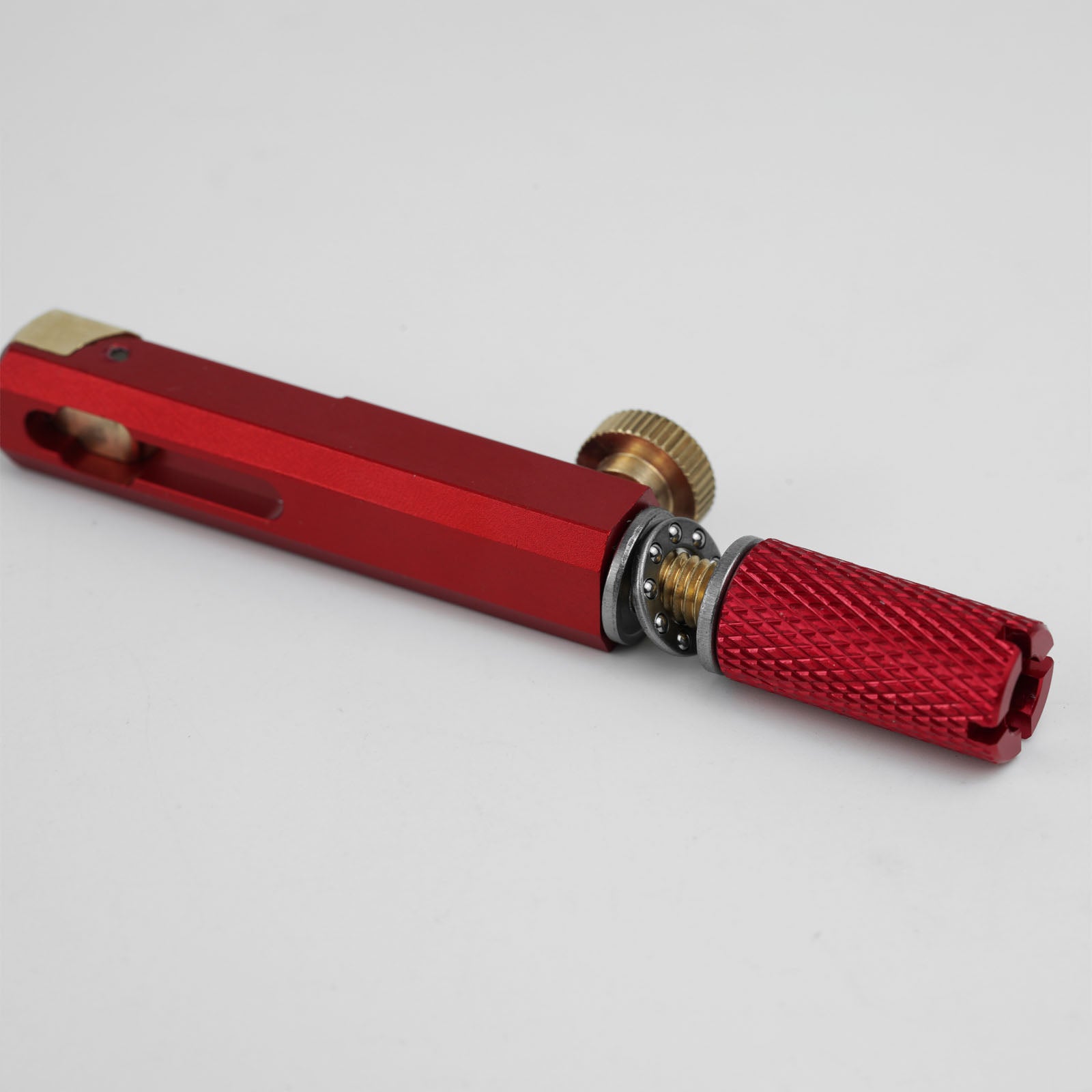 CNC Aluminum Alloy Headless Guitar Bridge with Brass Saddles Guyker