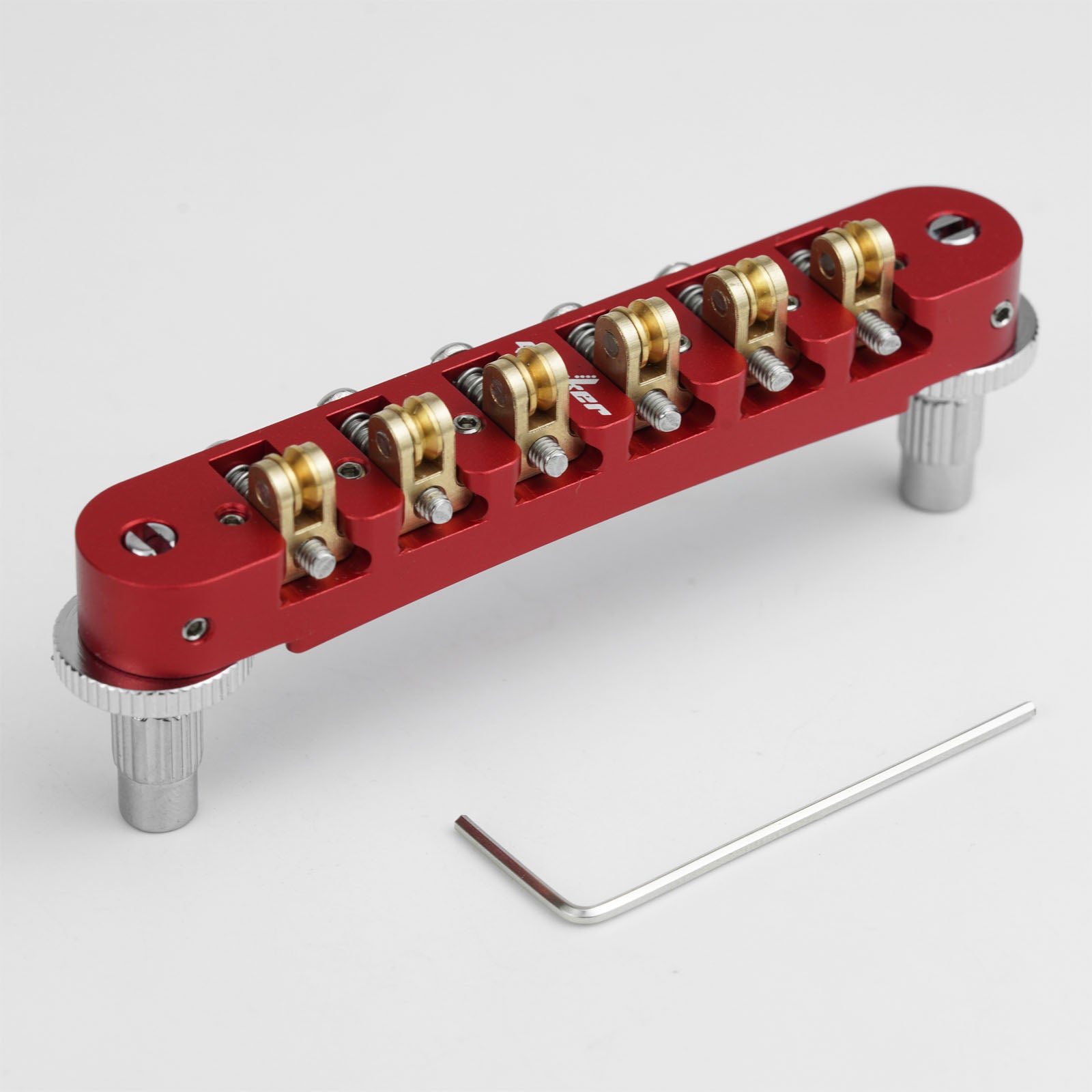 CNC Machined Adjustable Locking Roller Bridge Zinc Alloy Body Brass Rollers