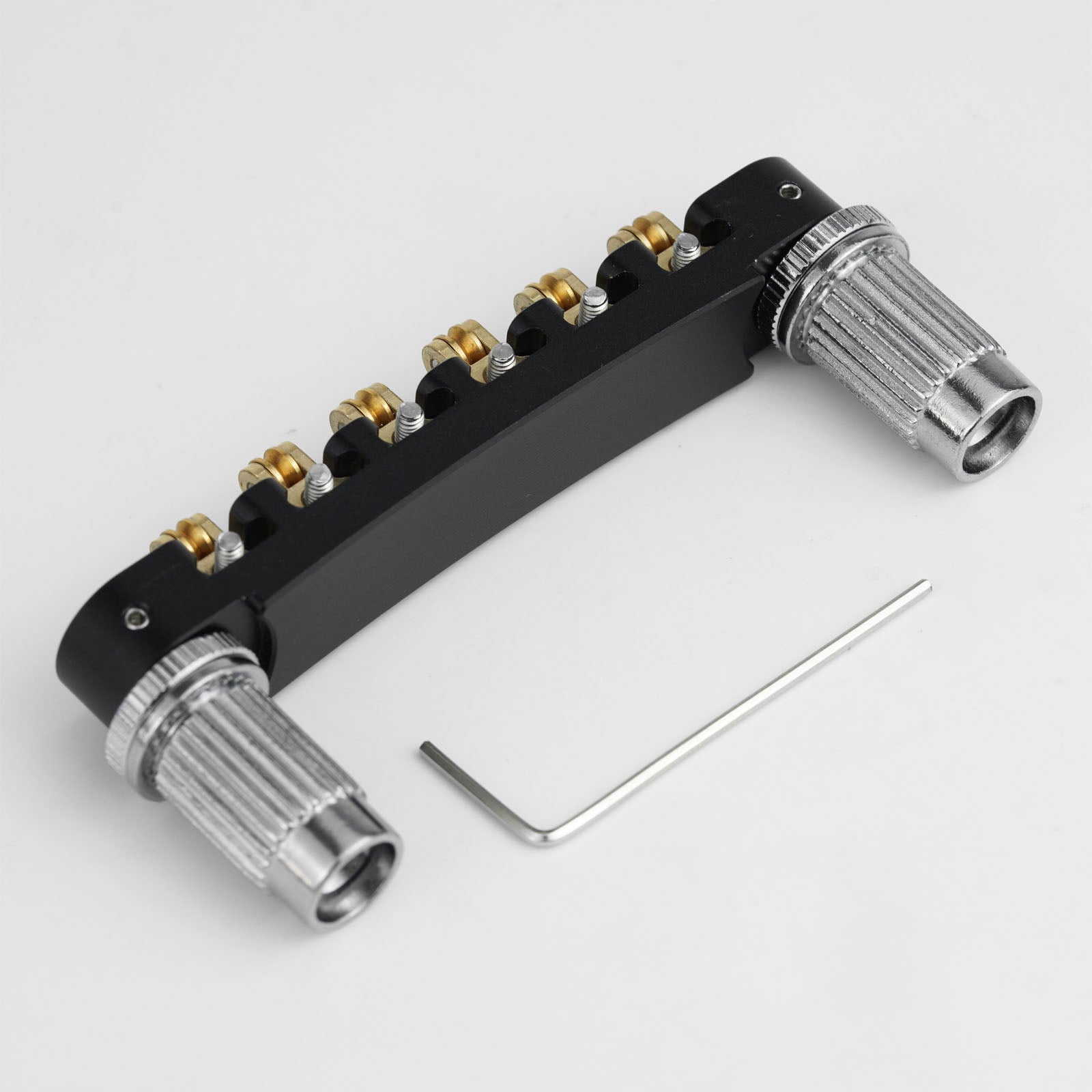 CNC Tune-O-Matic Roller Bridge Brass Saddles Zinc Alloy Body for Electric Guitars