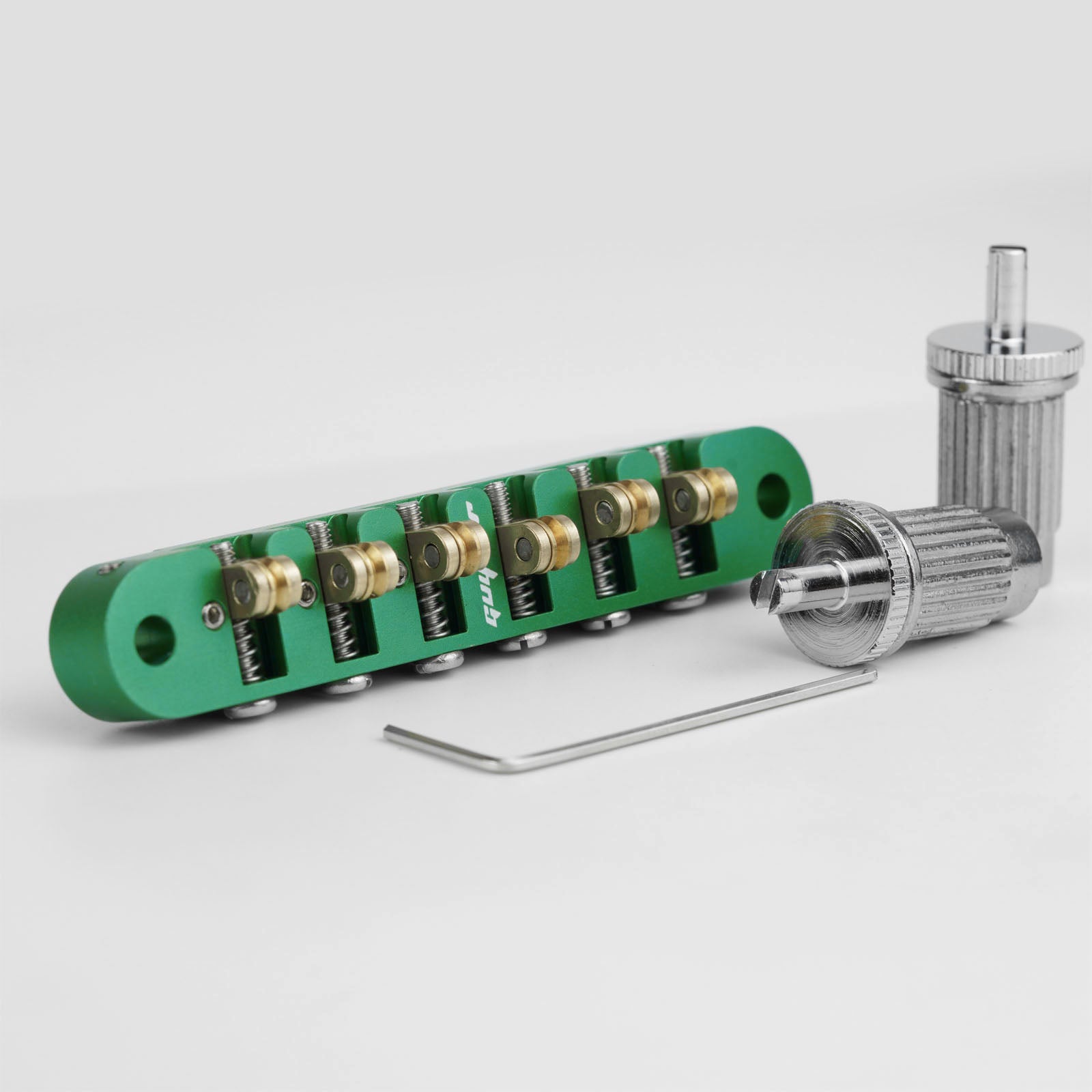 CNC Tune-O-Matic Roller Bridge Brass Saddles Zinc Alloy Body for Electric Guitars