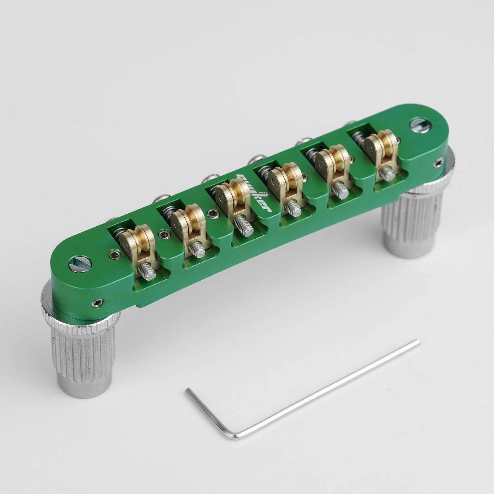 CNC Tune-O-Matic Roller Bridge Brass Saddles Zinc Alloy Body for Electric Guitars