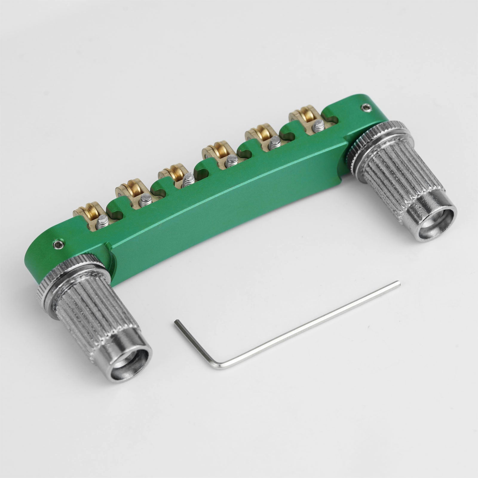 【レア】フォルクル DNX 6 Attiva Power Bridge ドイツ Guyker GMA-008 Tune-O-Matic Roller Bridge Brass Saddles M8 74mm