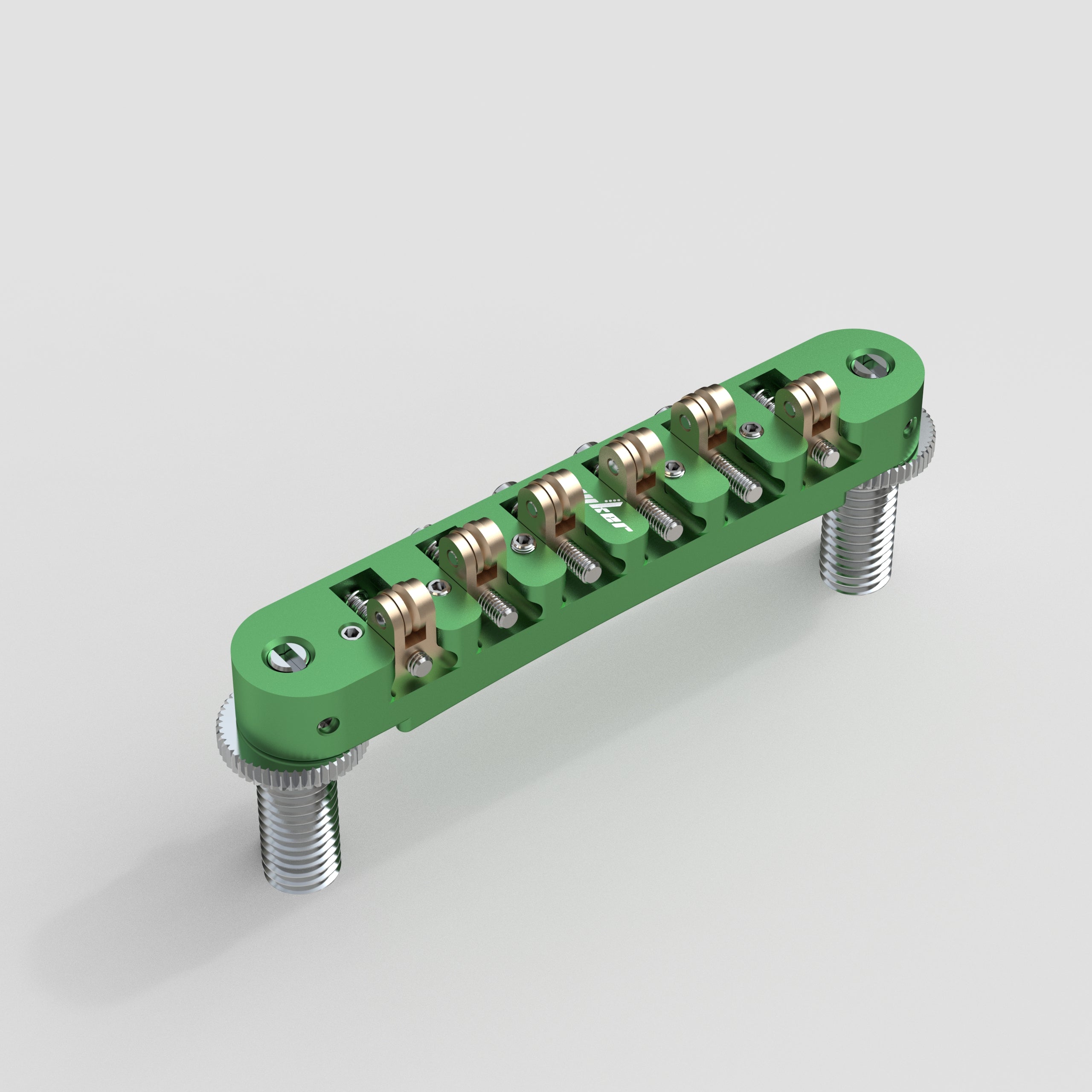 CNC Tune-O-Matic Roller Bridge Brass Saddles Zinc Alloy Body for Electric Guitars Guyker