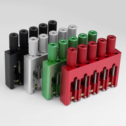 Guyker WBA-005 Lightweight CNC Aluminum Alloy Headless Bass Bridge with Brass Saddles