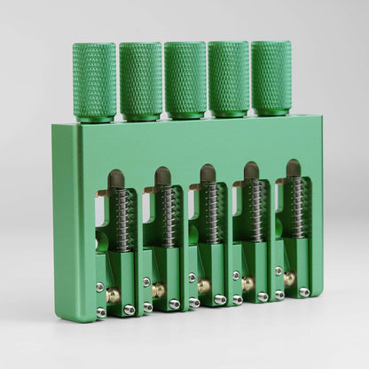 Guyker WBA-005 Lightweight CNC Aluminum Alloy Headless Bass Bridge with Brass Saddles