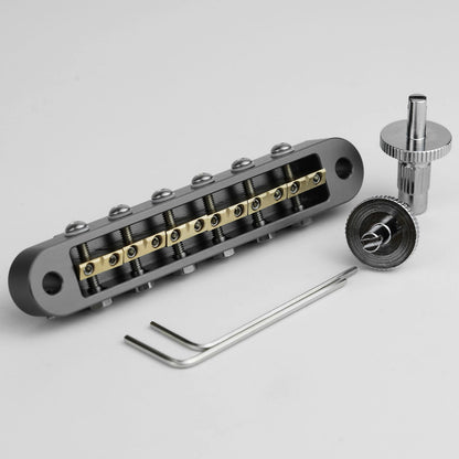 Guyker GMA-009B CNC Machined Adjustable Tune-O-Matic Style Guitar Bridge