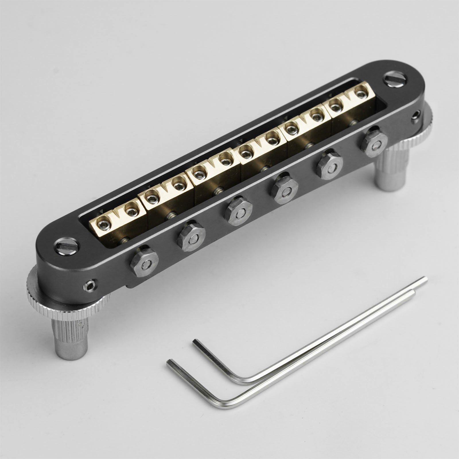 Guyker GMA-009B CNC Machined Adjustable Tune-O-Matic Style Guitar Bridge
