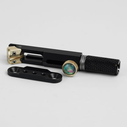 Guyker WT003 CNC Aluminum Alloy Headless Guitar Bridge with Brass Saddles