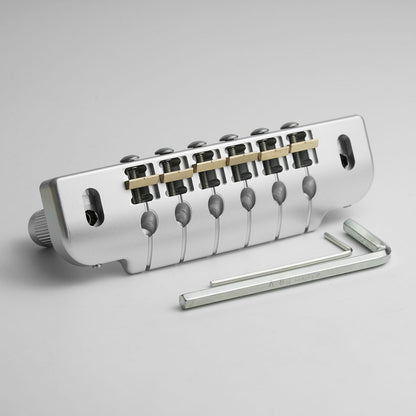 Guyker GMA-014 CNC Machined Aluminum Alloy TOM Guitar Bridge With Brass Saddles