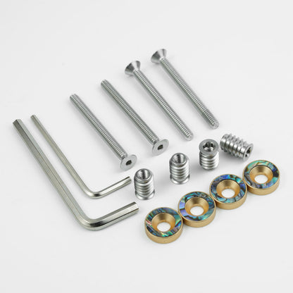 Guyker GN-011 Bolt-On Neck Mounting Screw & Bushing Set
