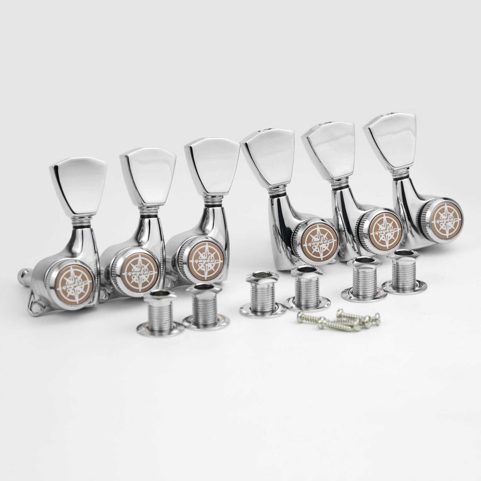 Guyker GK-510D4SP Locking Tuners with 1:21 Gear Ratio for LP and SG Electric Guitars