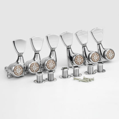 Guyker GK-510D4SP Locking Tuners with 1:21 Gear Ratio for LP and SG Electric Guitars
