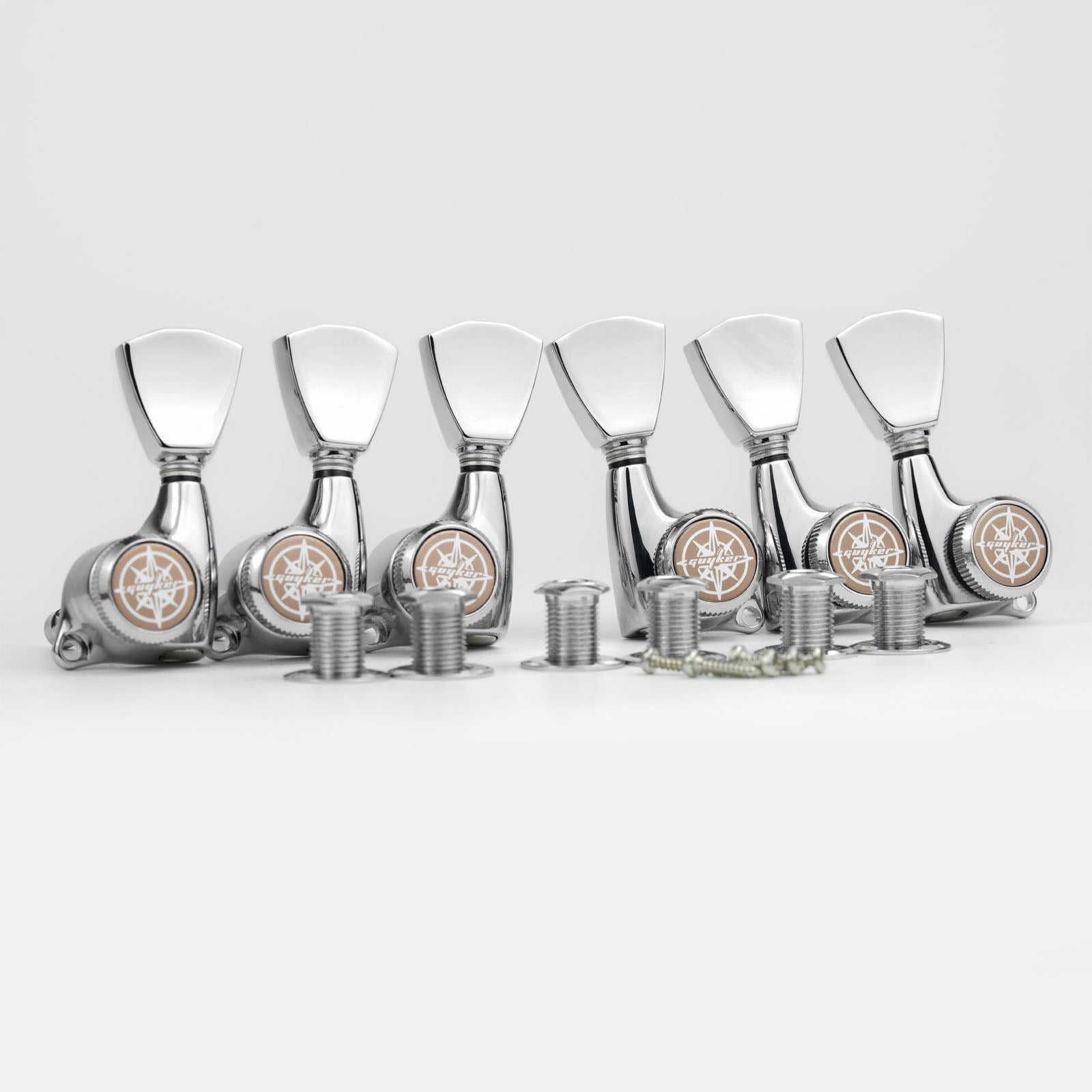 Guyker GK-510D4SP Locking Tuners with 1:21 Gear Ratio for LP and SG Electric Guitars