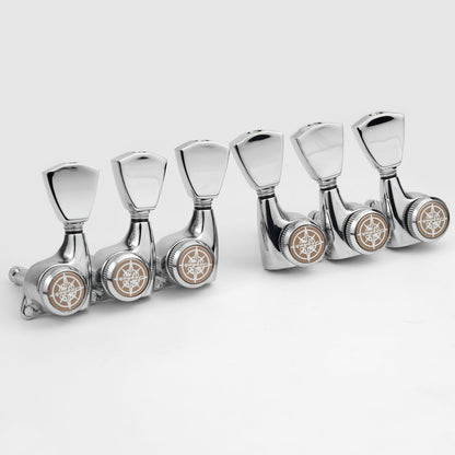Guyker GK-510D4SP Locking Tuners with 1:21 Gear Ratio for LP and SG Electric Guitars