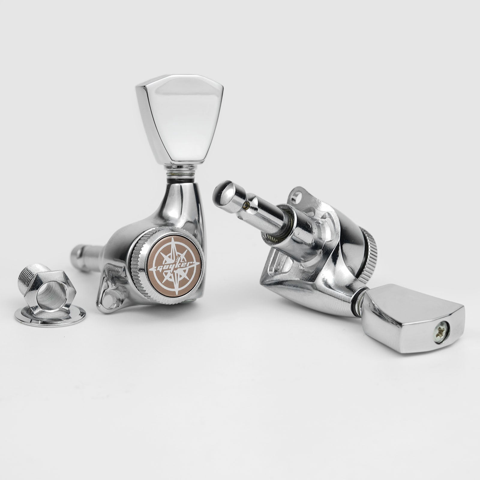 Guyker GK-510D4SP Locking Tuners with 1:21 Gear Ratio for LP and SG Electric Guitars