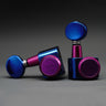 Blue + Purple + Blue Button