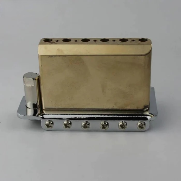 Double Swing Tremolo Bridge with 10.8mm String Spacing – Brass Block & Steel Saddles | Guyker