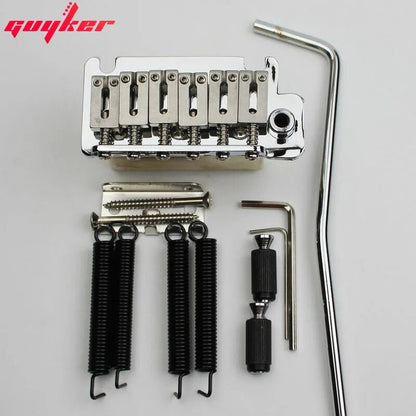Double Swing Tremolo Bridge with 10.8mm String Spacing – Brass Block & Steel Saddles | Guyker