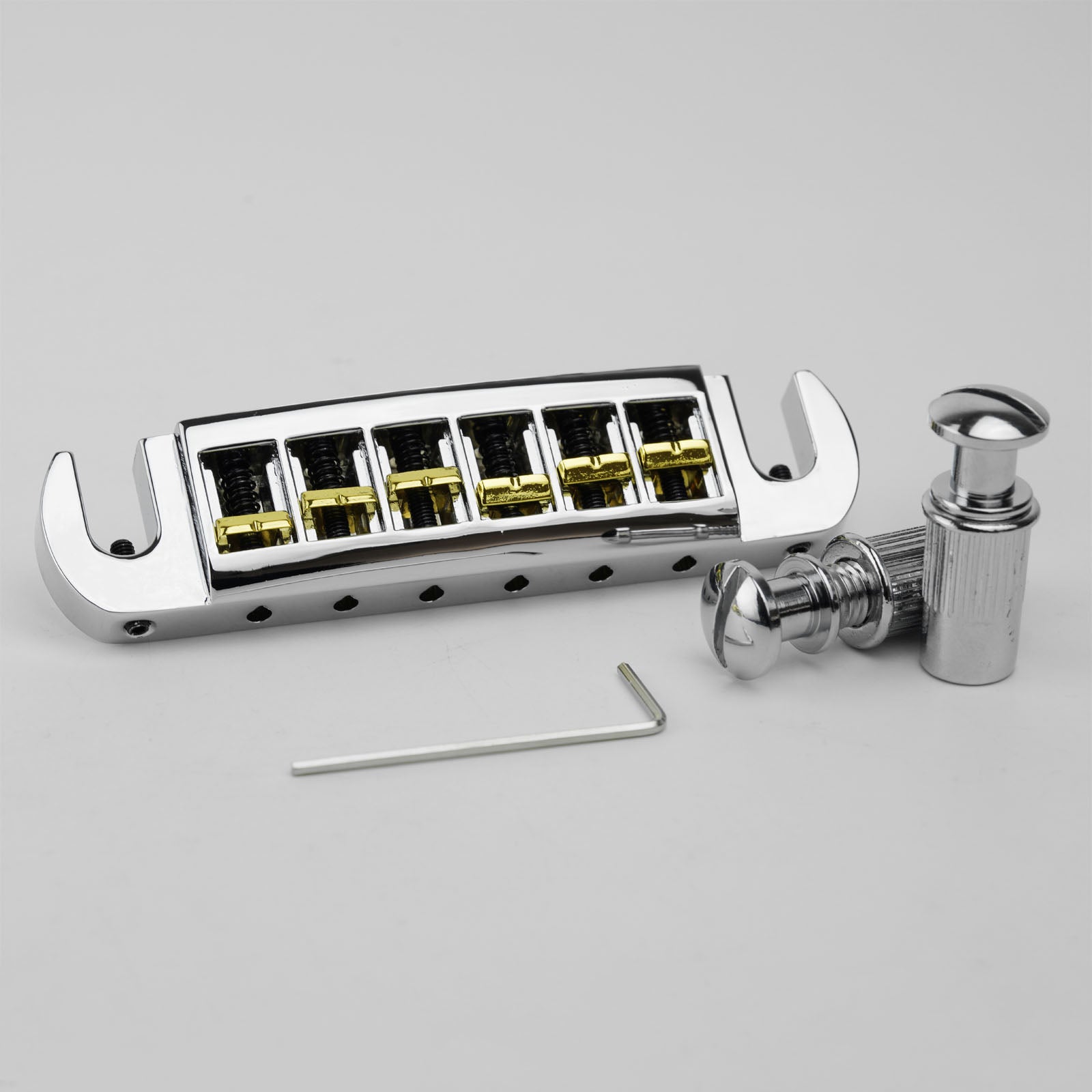 Dual-Tone Adjustable Wraparound Bridge Tailpiece for Les