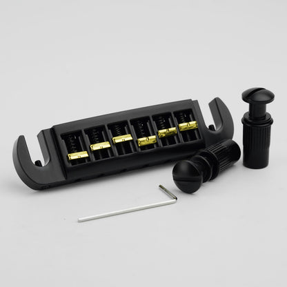 Dual-Tone Adjustable Wraparound Bridge Tailpiece for Les Paul & SG Guitars Guyker