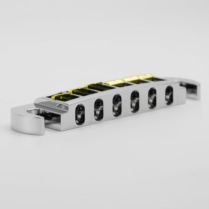 Dual-Tone Adjustable Wraparound Bridge Tailpiece for Les Paul & SG Guitars Guyker