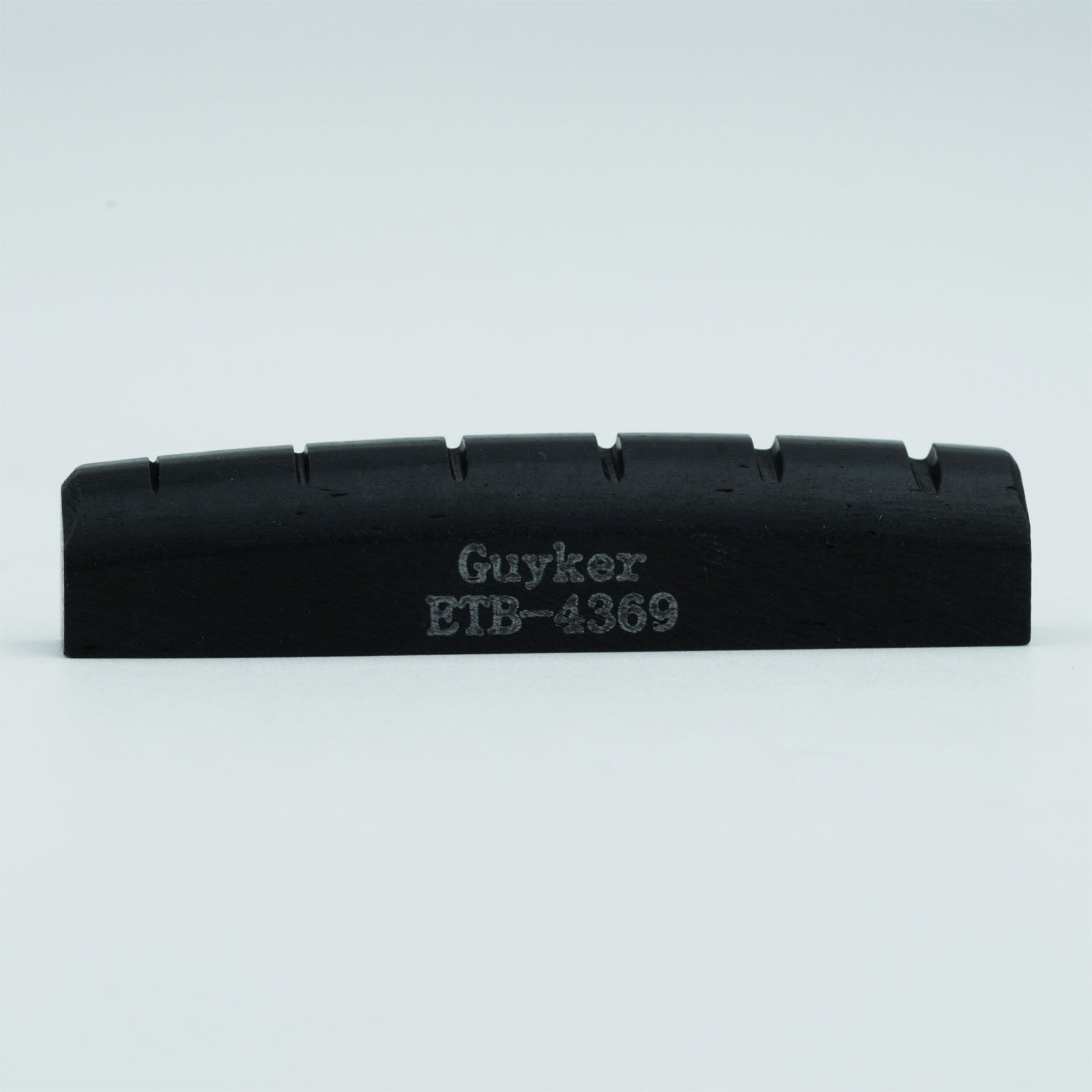 Guyker Bone Nut Black Flat Bottom Pre-Slotted Nut For 6 String Electric Guitar
