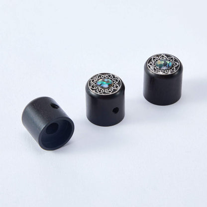Ebony Potentiometer Control Knobs Dia. 6mm for Guitar & Bass | Guyker
