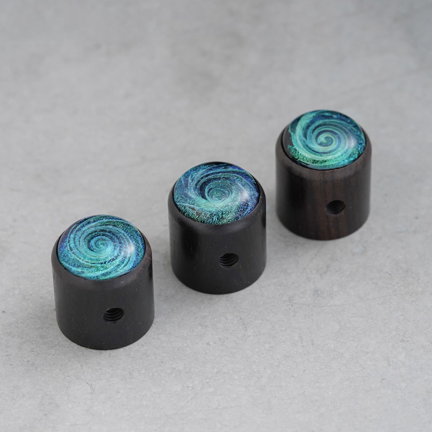 Ebony Potentiometer Knob with Starry Sky Surface Dia. 6mm for Guitar & Bass | Guyker