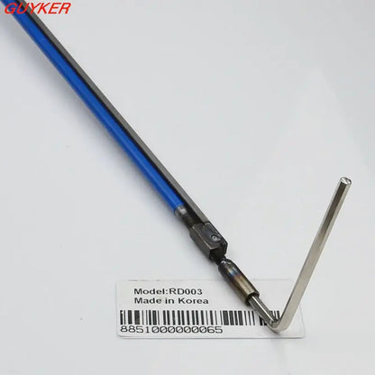 RD003 エレキギター L型レンチ ギター調整 二重構造タイプ スチールトラッスロッド 長さ440mmまたは580mmの2種類から選択可能