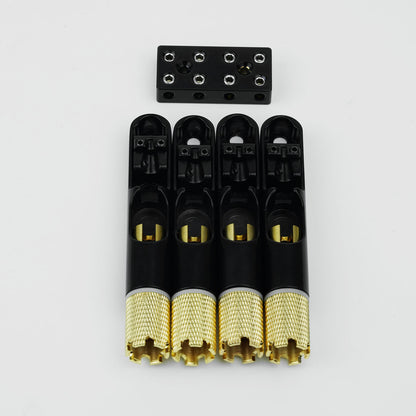 Electric Bass Bridge Stainless Steel Single String Fan Bridge Guyker