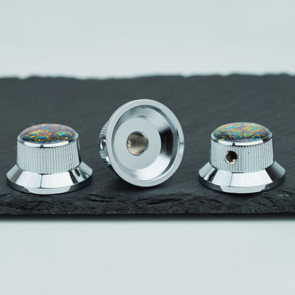 Electric Guitar/Bass Metal Control Knob with Decorative Top | Guyker