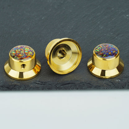 Electric Guitar/Bass Metal Control Knob with Decorative Top | Guyker