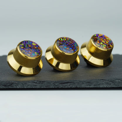 Electric Guitar/Bass Metal Control Knob with Decorative Top | Guyker