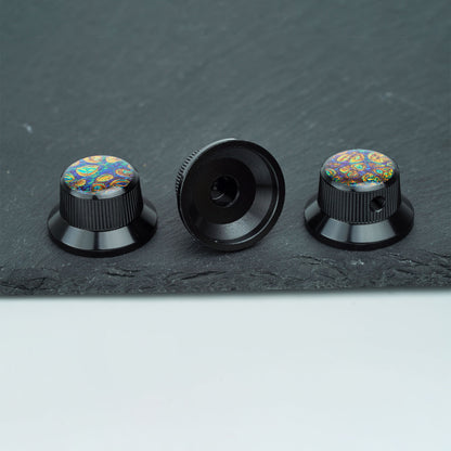 Electric Guitar/Bass Metal Control Knob with Decorative Top | Guyker