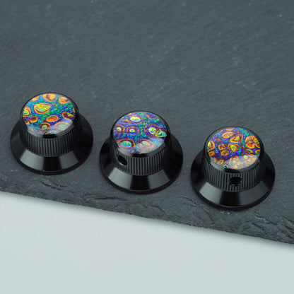 Electric Guitar/Bass Metal Control Knob with Decorative Top | Guyker