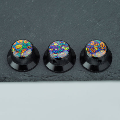 Electric Guitar/Bass Metal Control Knob with Decorative Top | Guyker