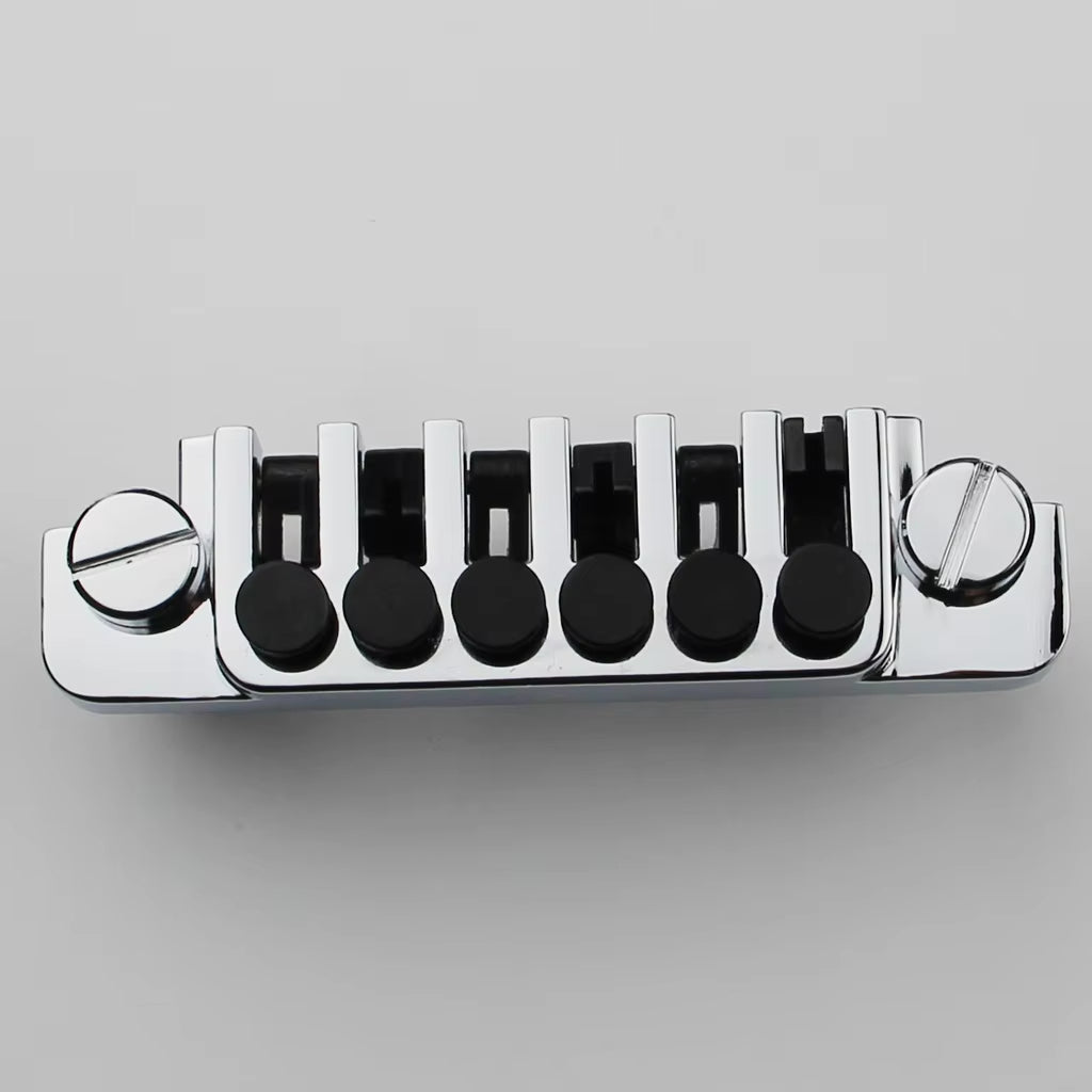 Electric Guitar Bridge Tune-O-Matic with Rolling Saddles Stop Bar TP6 Guyker