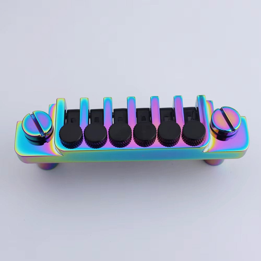 Electric Guitar Bridge Tune-O-Matic with Rolling Saddles Stop Bar TP6 Guyker