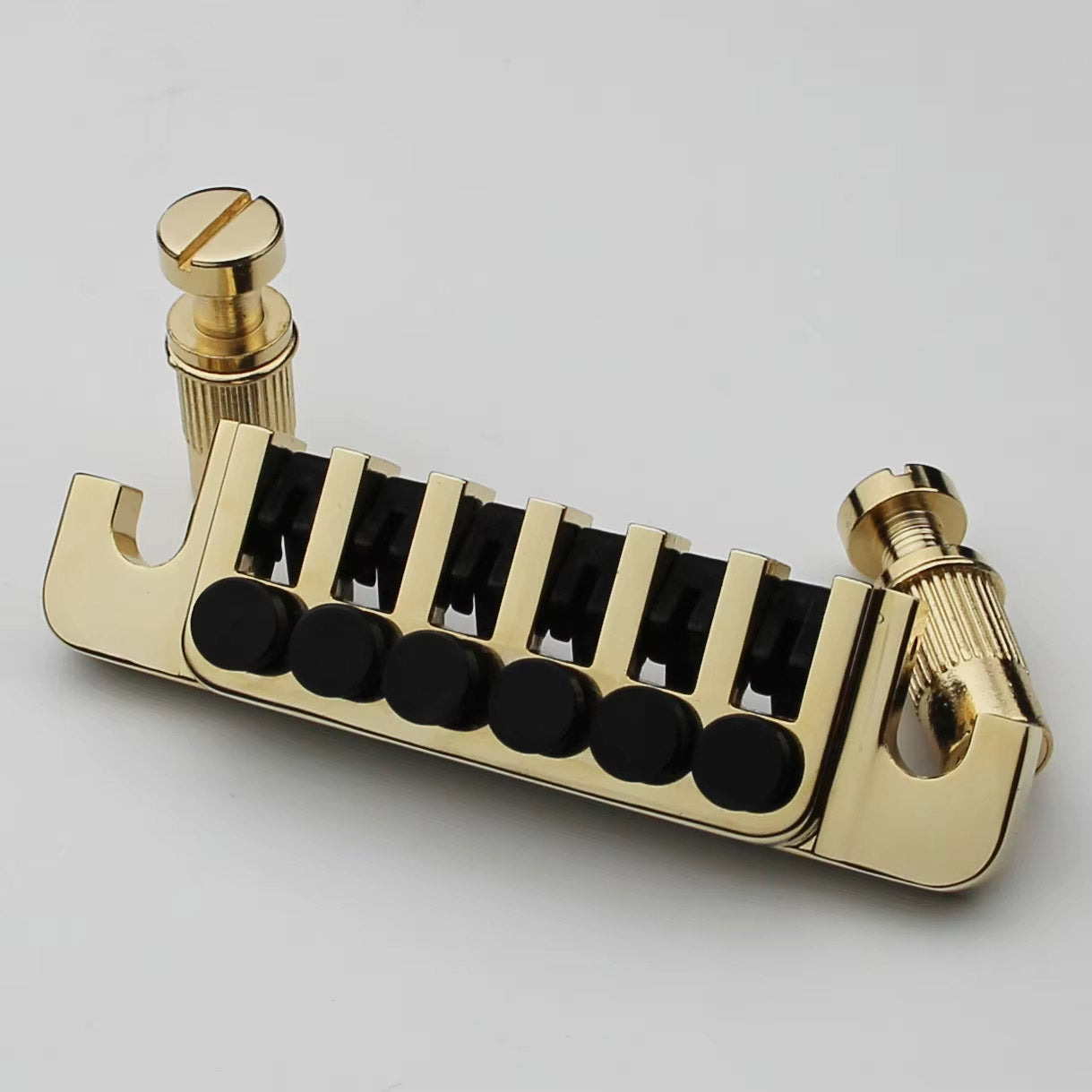 Electric Guitar Bridge Tune-O-Matic with Rolling Saddles Stop Bar TP6 Guyker