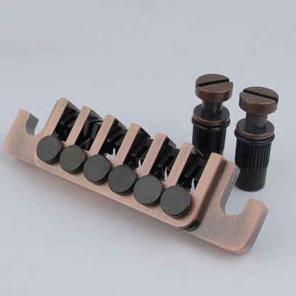 Electric Guitar Bridge Tune-O-Matic with Rolling Saddles Stop Bar TP6 Guyker