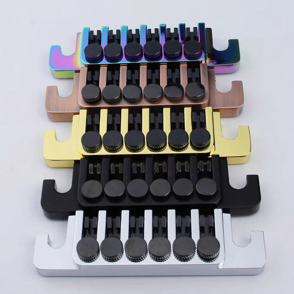 Electric Guitar Bridge Tune-O-Matic with Rolling Saddles Stop Bar TP6 Guyker