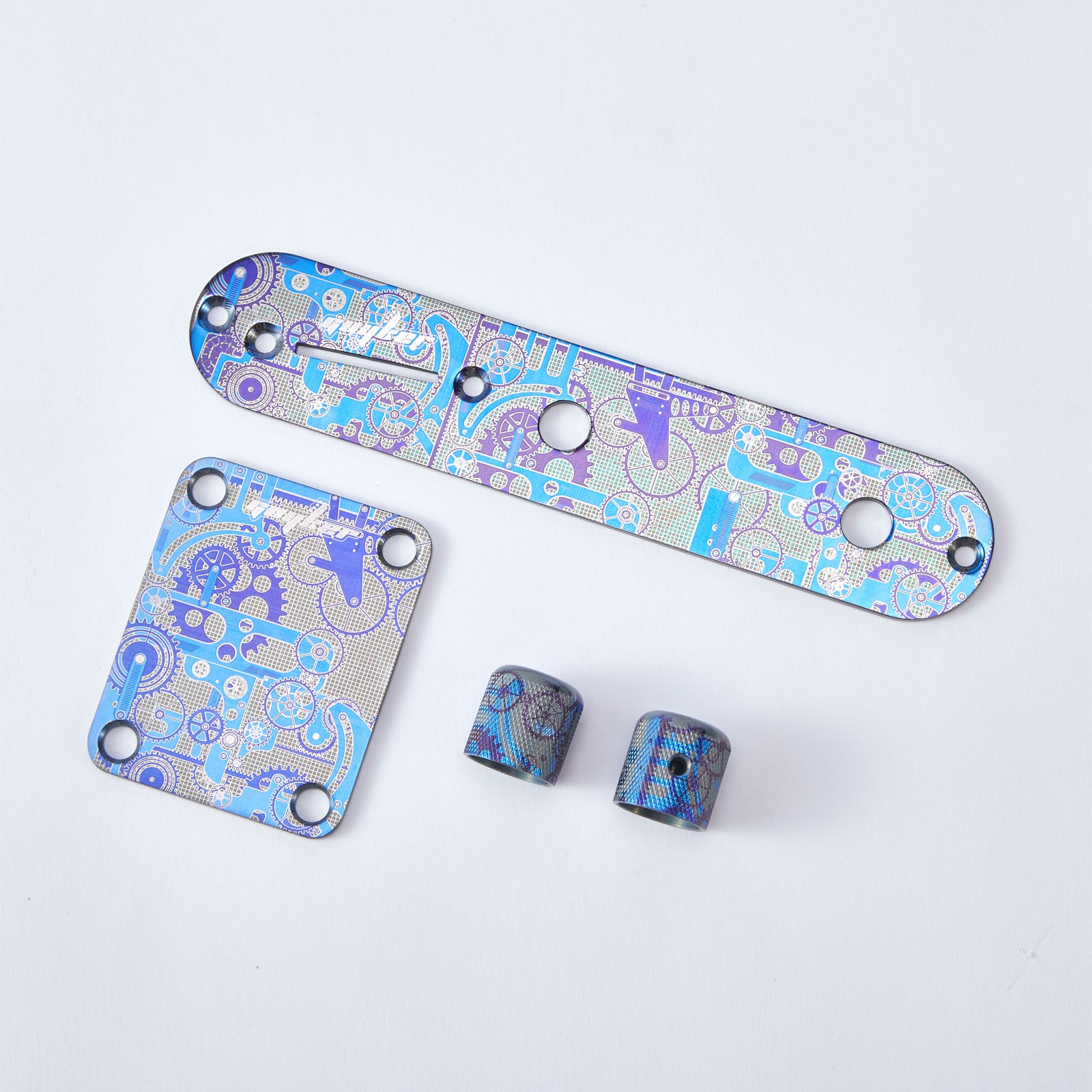 Electric Guitar Titanium Mechanical Alloy Control Plate Set For Fend TL Guyker